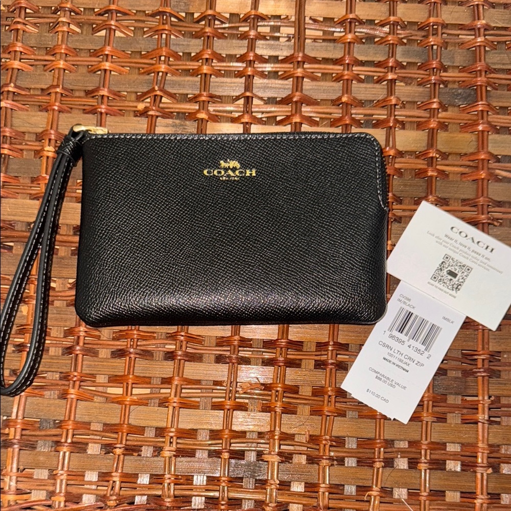 Coach Black Wristlet
